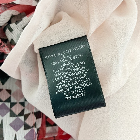 Sanctuary Southwest Boho Dress Sz S V Neck Ruffle Pink Coastal Cowgirl - Picture 11 of 11